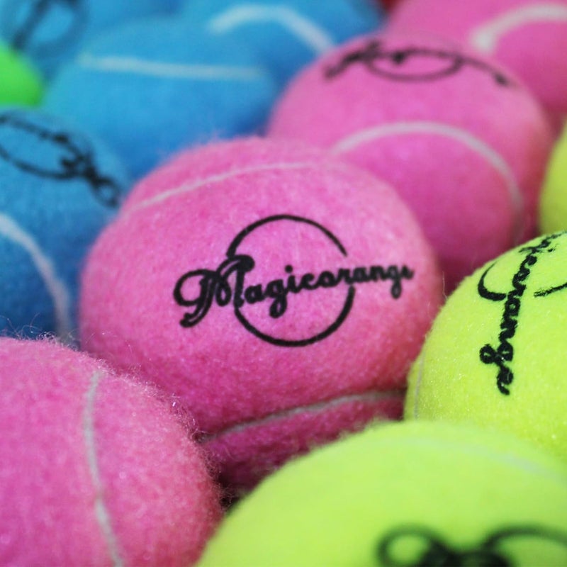 Magicorange Tennis Balls, 120 Pack Bulk Tennis Balls Pressureless Tennis Ball, Pet Dog Playing Balls, Good for Beginner Training Ball - Image 5